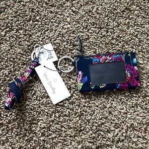 Vera Bradley wallet and lanyard